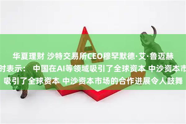 华夏理财 沙特交易所CEO穆罕默德·艾·鲁迈赫接受证券时报记者专访时表示： 中国在AI等领域吸引了全球资本 中沙资本市场的合作进展令人鼓舞